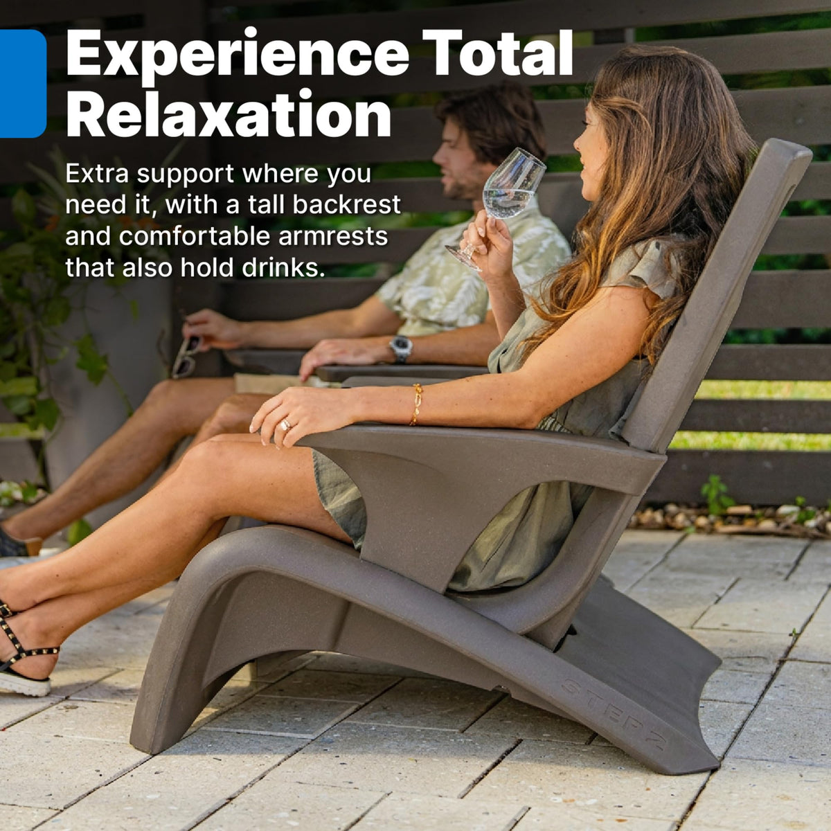 Dark Cedar Adirondack Chair Y86548