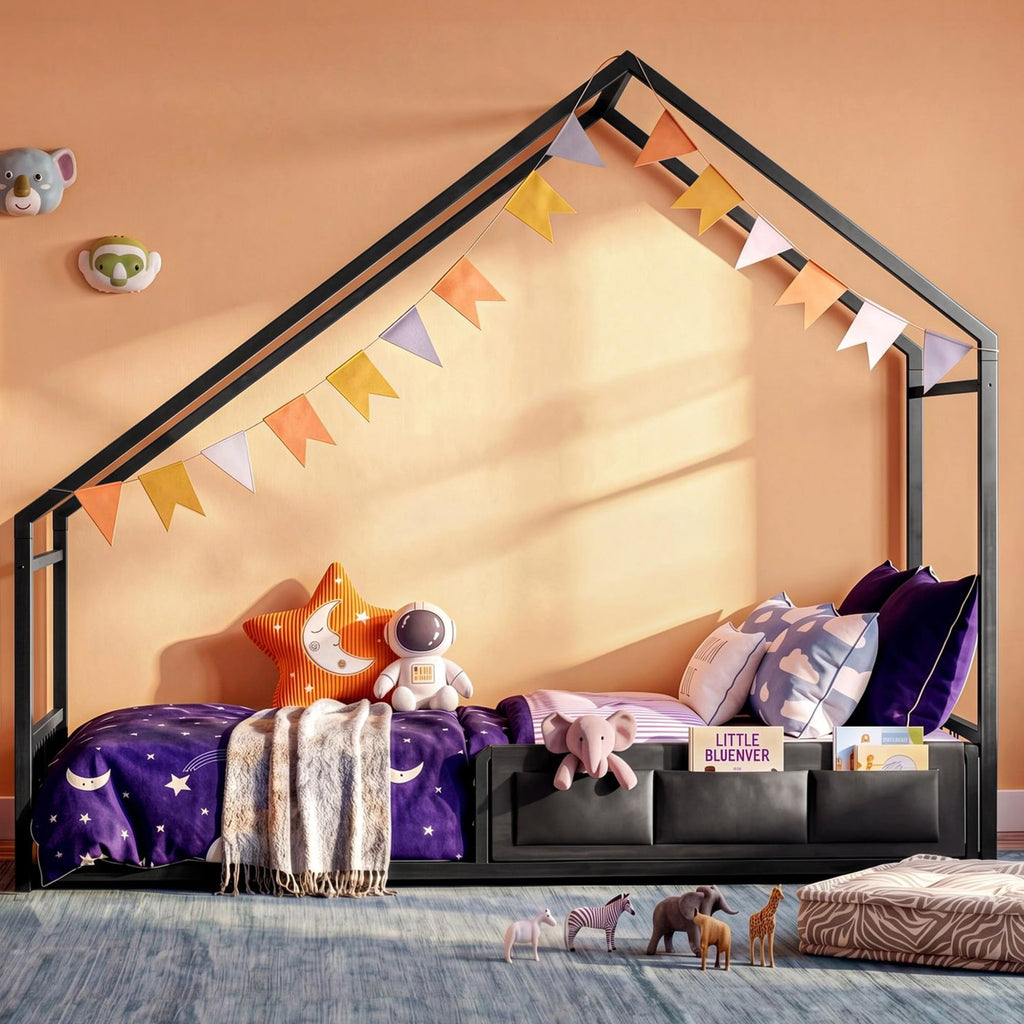 Twin Size Metal Floor Bed Frame X727